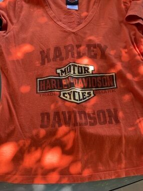 Harley-Davidson Orange T-Shirt with Logo